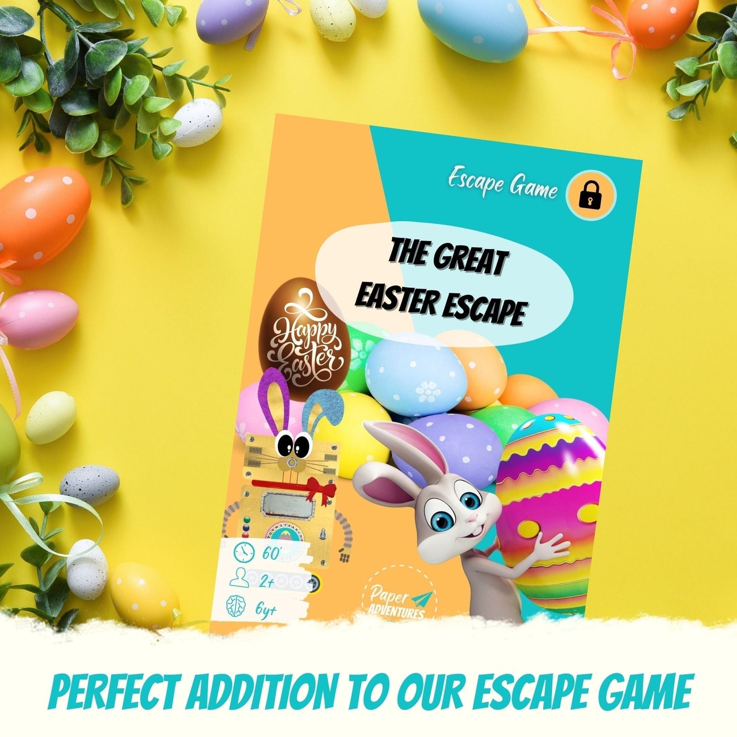 Easter Escape Room for Kids at home - cover of Great Easter Escape