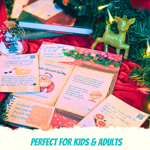 Christmas Escape Room Game family DIY Printable Game Kit for Kids at Home from Paper Adventures, Print & Play diy printable game for children - The great Christmas escape, a festive game where santa needs help to save christmas - festive book puzzle