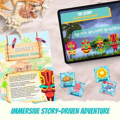 Escape Room for kids and escape game at home perfect for children birthday parties : Great Outdoor Escape summer camp children party game - immersive story-driven adventure