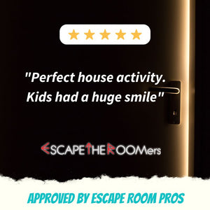 Escape Room Game kit for kids perfect for children birthday parties : Great Space Escape. Home family galaxy and star themed activity - escape game review