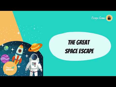 Escape Room Game kit for kids perfect for children birthday parties : Great Space Escape. Home family galaxy and star themed activity - trailer